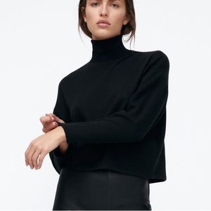 Zara crop turtleneck